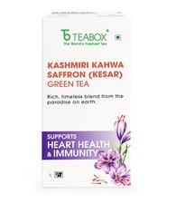 Teabox 新鲜克什米尔藏红花绿茶 Kahwa 25包